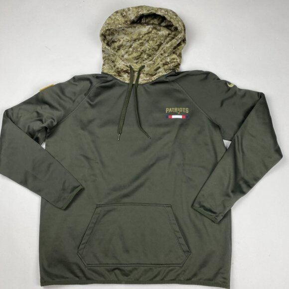 New England Patriots Nike Camo Hoodie Womens XL Salute The Troops - Picture 4 of 10